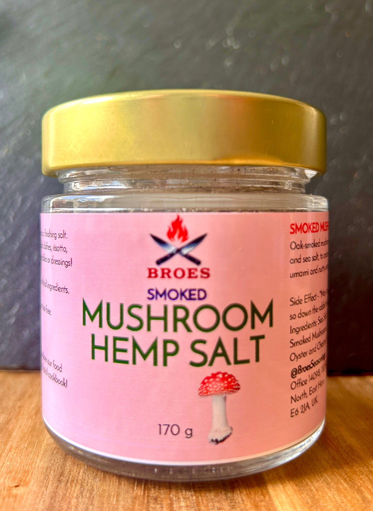 Smoked Mushroom Hemp Salt