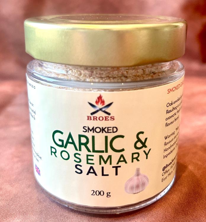 Smoked Garlic & Rosemary Salt