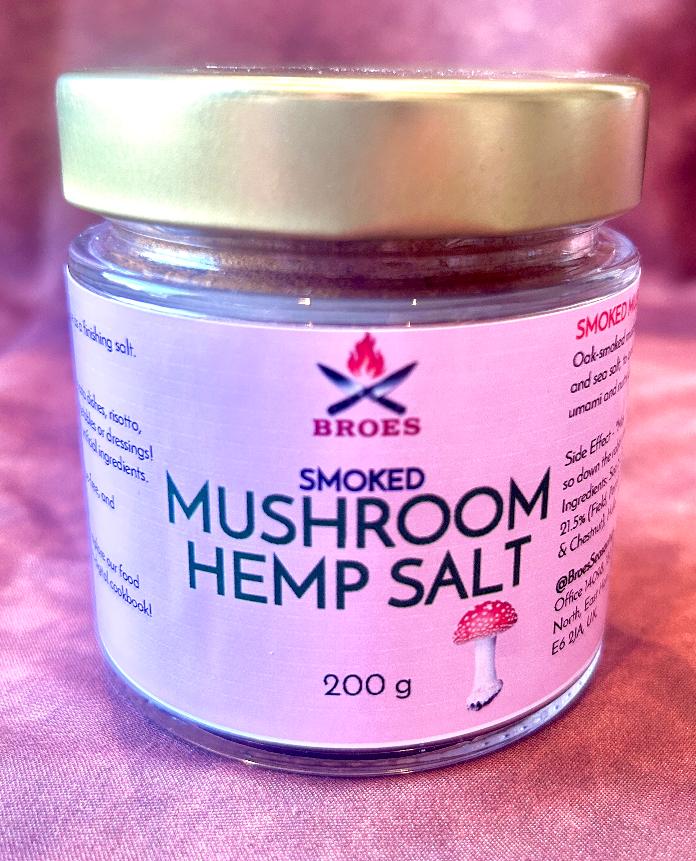 Smoked Wild Mushroom Hemp Salt